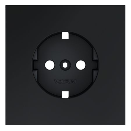 Накладка для розетки с заземлением Voltum S70 (графит) VLS000607