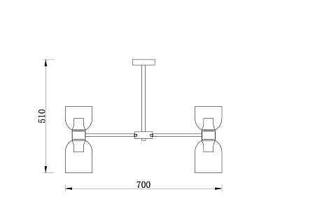 Люстра на штанге Freya Savia FR5203PL-10BS