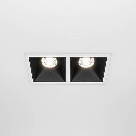 Модульный встраиваемый светодиодный светильник Maytoni Alfa LED DL043-02-10W4K-SQ-WB