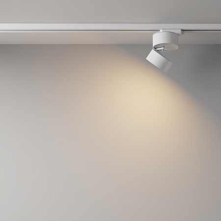 Трековый светильник для однофазного шинопровода Maytoni Unity Onda TR007-1-12W3K-W