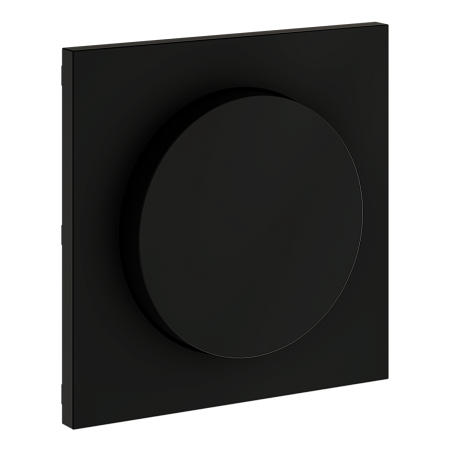 Накладка для светорегулятора поворотно-нажимного Voltum S70 (черный матовый) VLS002008