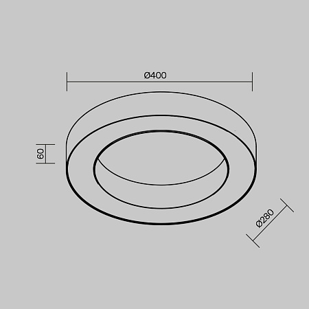 Светильник потолочный светодиодный Maytoni Lua C093CL-36W4K-B Светильник потолочный светодиодный Maytoni Lua C093CL-36W4K-B