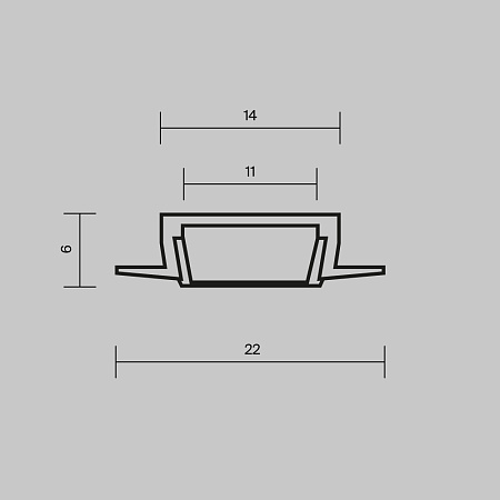 Профиль Maytoni ALM-004-B-2M 632010