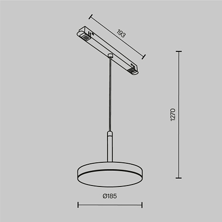 Трековый магнитный светодиодный светильник Maytoni Exility Plato TR123-4-15W-DS-B
