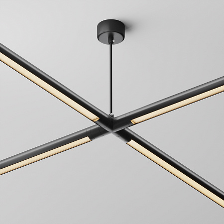 Х-образный вертикальный коннектор для системы с вводом питания Maytoni Shelf CA017TX-P-B