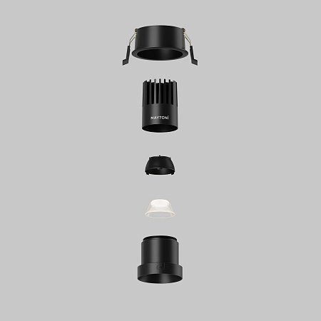 Светильник встраиваемый светодиодный Maytoni Dip DL116-10W-4K-B