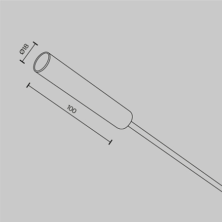 Заглушка с питанием для штанговой системы Maytoni Axity CA003EC-BS Заглушка с питанием для штанговой системы Maytoni Axity CA003EC-BS