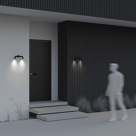 Уличный настенный светодиодный светильник Maytoni Sleek O477WL-L4GF3K