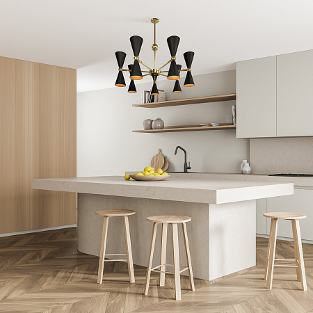 Люстра на штанге Maytoni Vesper MOD108PL-14GB