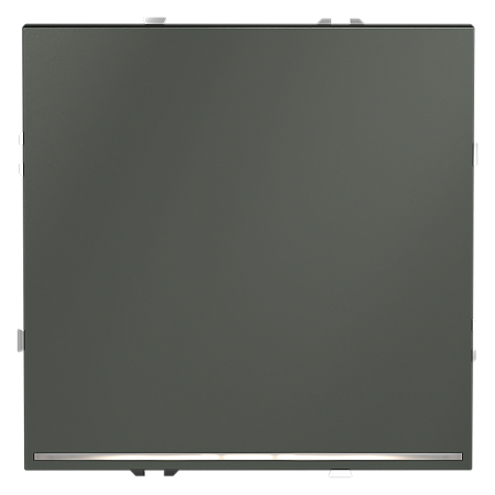 Выключатель встраиваемый VOLTUM S70 одноклавишный с подсветкой (титан) VLS010206