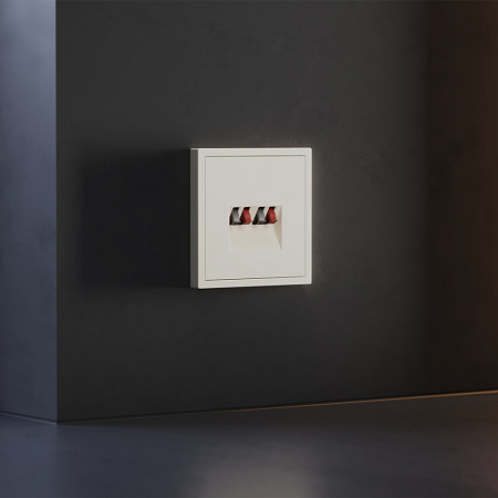 Накладка для розетки акустической 4-местной Voltum S70 (хлопок) VLS001513