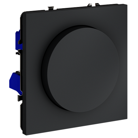 Светорегулятор встраиваемый VOLTUM S70 поворотно-нажимной 600 Вт, (графит) VLS070307