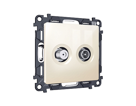 Комплект механизма розетки TV оконечной + SAT 5-862MHz 3.5dB/950-2150MHz 3.5dB MA MA313310