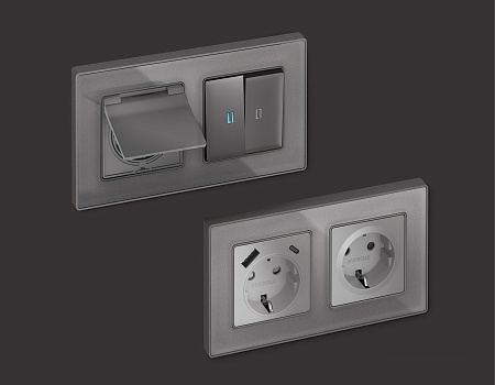 Рамка 1-постовая Ambrella Volt ALFA Arctic AF580651