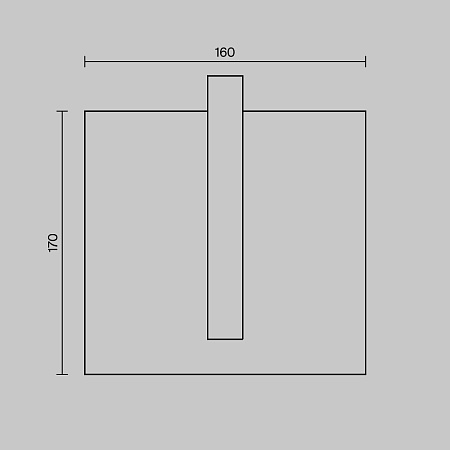 Уличный настенный светодиодный светильник Maytoni Line O484WL-L6GF3K Уличный настенный светодиодный светильник Maytoni Line O484WL-L6GF3K