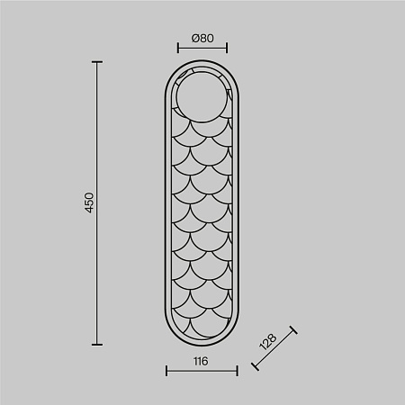 Светильник настенный Maytoni Perlamour MOD473WL-L25BSK