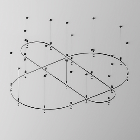 Шинопровод однофазный накладной/подвесной Maytoni Flarity TRX154-2SR-D1500-B