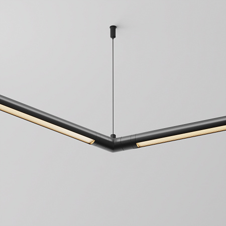 Угловой коннектор 120° для системы без ввода питания Maytoni Shelf CA018LWC-B