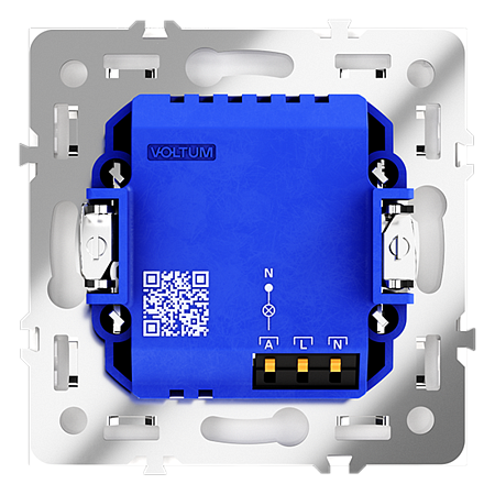 Датчик движения встраиваемый VOLTUM S70, (белый матовый) VLS070502