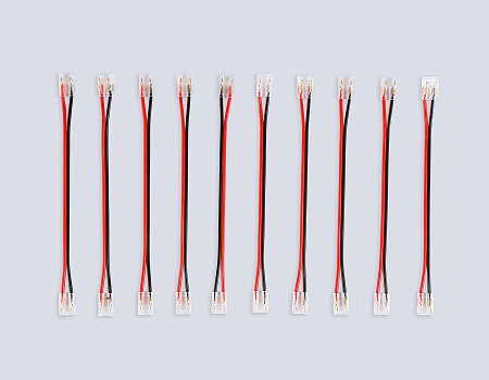 Коннектор гибкий двухсторонний COB 12/24V для лент 8/10mm GS7895 (2 конт.) (10шт. в комплекте) Illumination GS7895