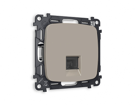 Комплект механизма телефонной розетки Ambrella Volt OMEGA MO372030