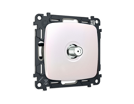 Комплект механизма TV розетки SAT 5-2400MHz 3.5dB Omega MO213050