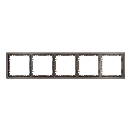 Рамка пластиковая на 5 постов Voltum S70 (капучино) VLS100514