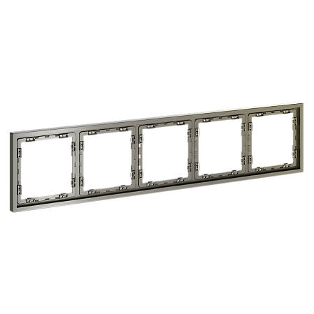 Рамка пластиковая VOLTUM S70 на 5 постов, (шелк) VLS100504