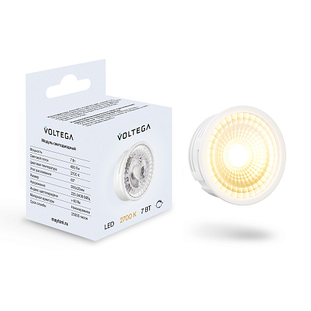 Led модуль 7W 2700K DIM 60° Voltega Module LED 7204