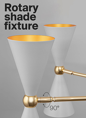 Люстра на штанге Maytoni Vesper MOD108PL-18WG Люстра на штанге Maytoni Vesper MOD108PL-18WG