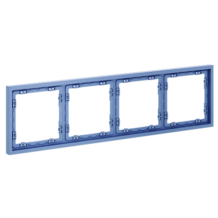 Рамка пластиковая на 4 поста Voltum S70 (деним) VLS100415