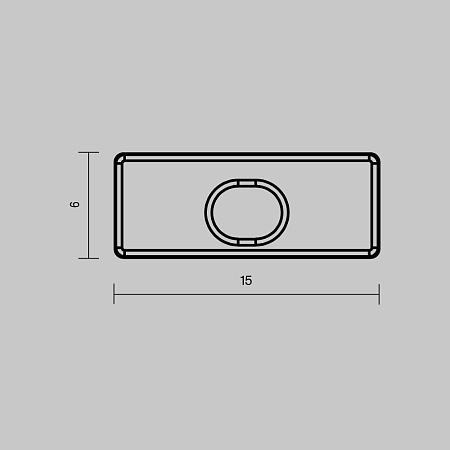 Комплект заглушек (для профиля 15×06) 10 шт., Maytoni ALM-001-B-EC 642019