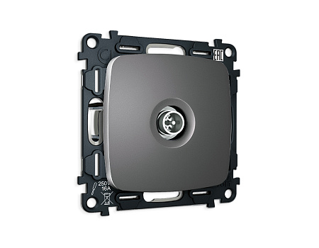 Комплект механизма TV розетки оконечной экранированной 5-1000MHz 3dB Omega MO663005 Комплект механизма TV розетки оконечной экранированной 5-1000MHz 3dB Omega MO663005