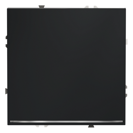 Выключатель встраиваемый VOLTUM S70 одноклавишный с подсветкой (графит) VLS010207