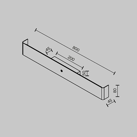 Светильник настенный светодиодный Maytoni Bracket MOD492WL-L16BK