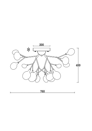 Люстра потолочная Freya Florencia FR5049CL-27W2