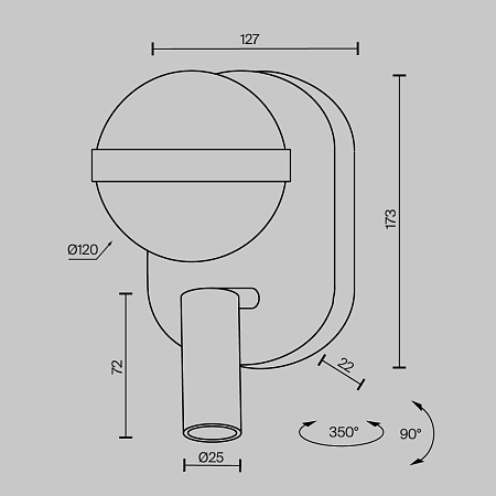 Светильник настенный светодиодный Maytoni Dialogue MOD441WL-L8BS3K