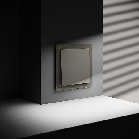 Выключатель встраиваемый VOLTUM S70 одноклавишный (шелк) VLS010104