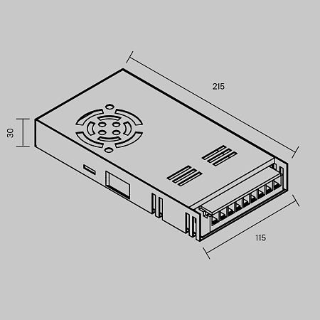 Блоки питания 12V 400W Maytoni 811014 Блоки питания 12V 400W Maytoni 811014