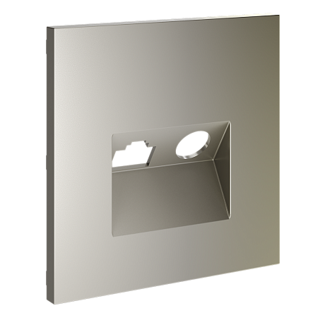 Накладка для розетки TV+RJ45 кат. 6 Voltum S70 (шелк) VLS002704 Накладка для розетки TV+RJ45 кат. 6 Voltum S70 (шелк) VLS002704