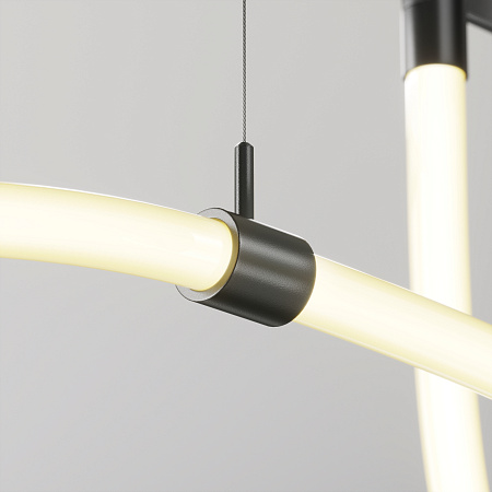 Потолочный коннектор с тросовым подвесом в шинопровод Maytoni Flarity Tau TRA154CSW-1B