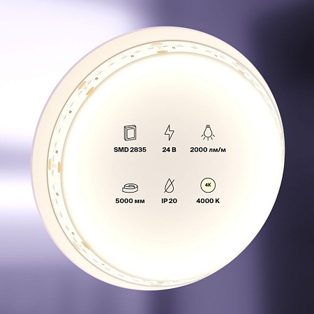 Светодиодная лента 20Вт/м 24V IP20 4000K Maytoni 10155 Светодиодная лента 20Вт/м 24V IP20 4000K Maytoni 10155