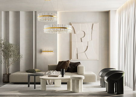 Люстра подвесная светодиодная Maytoni Mirage MOD173PL-L45BS3K