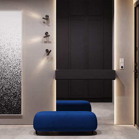 Клавиши для выключателя/переключателя двухклавишного с подсветкой Voltum S70 (хлопок) VLS000413