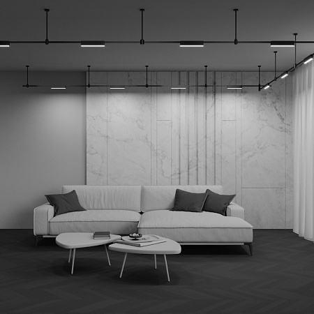 Трековый однофазный светодиодный светильник Maytoni Flarity Basis TR151-1-12W4K-B