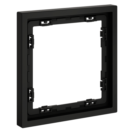 Рамка пластиковая VOLTUM S70 на 1 пост, (черный матовый) VLS100108