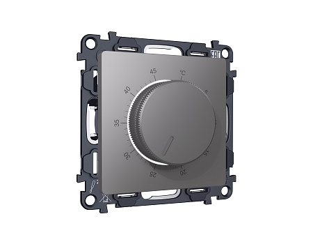 Комплект механизма терморегулятора с датчиком для теплого пола с подсветкой 16A-250V Ambrella Volt Alfa MA655710 Комплект механизма терморегулятора с датчиком для теплого пола с подсветкой 16A-250V Ambrella Volt Alfa MA655710