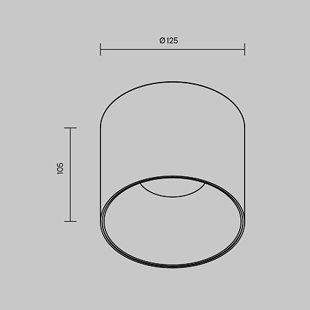 Светильник потолочный Maytoni Alfa LED C064CL-01-25W4K-D-RD-B