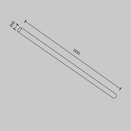 Фиксатор для накладного монтажа штанговой системы Maytoni Axity CA001-L500-BS Фиксатор для накладного монтажа штанговой системы Maytoni Axity CA001-L500-BS