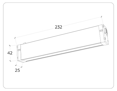 Трековый магнитный диммируемый светодиодный светильник Ambrella light Magnetic 220V GL1261
